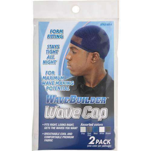 WaveBuilder Wave Cap #653 Assorted - Beautiful Black Hair