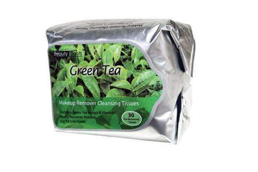 Beauty Treats Makeup Remover Cleansing Tissues - Green Tea - Beautiful Black Hair