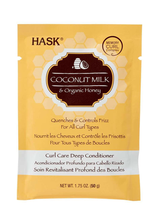 Hask Coconut Milk & Organic Honey Curl Care Deep Conditioner - Beautiful Black Hair