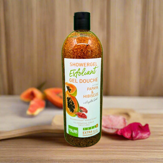 Yari ShowerGel Exfoliant Gel Douche - Papaya & Hibiscus