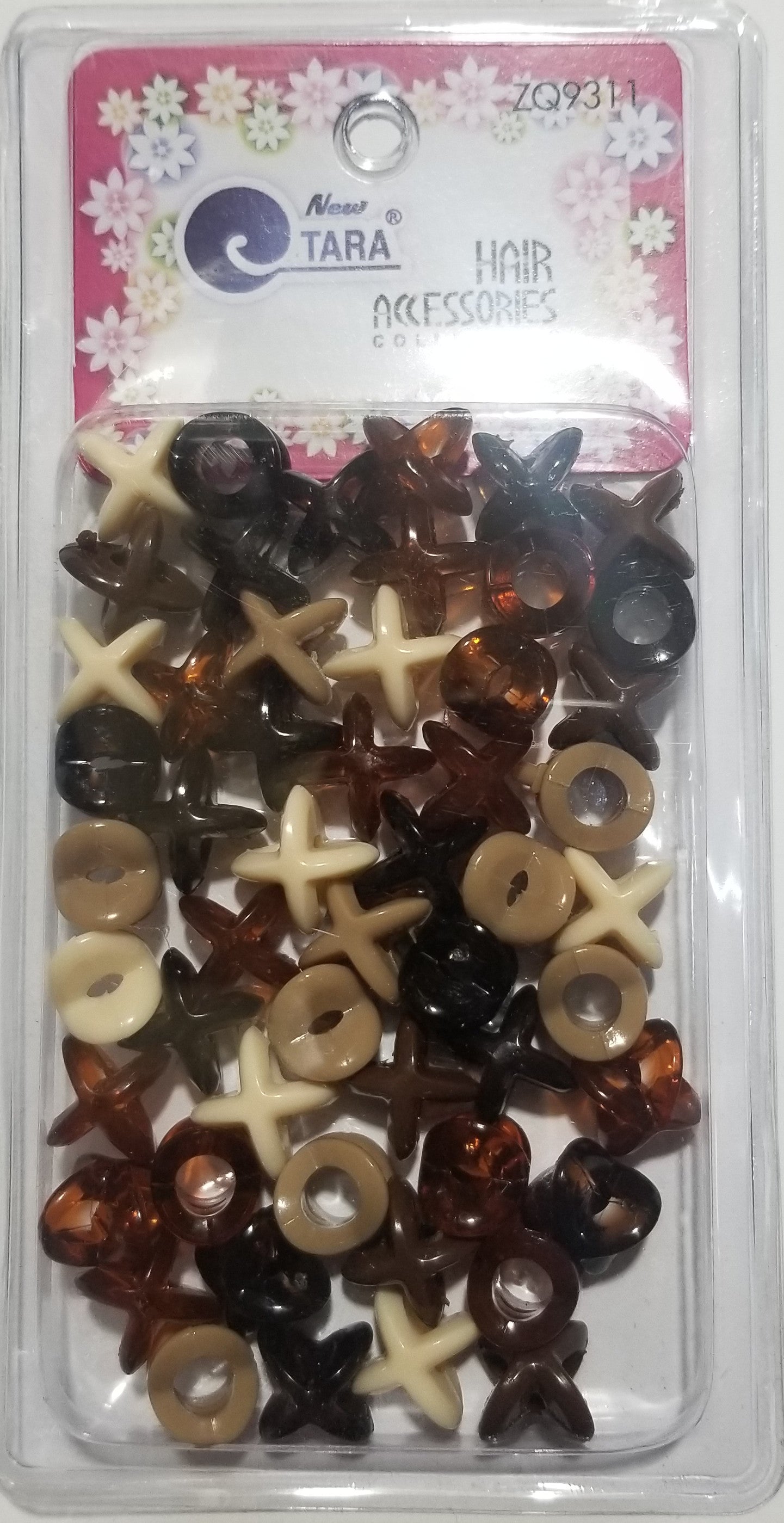 Tara Hair Beads - XOXO Brown Mix #ZQ9311