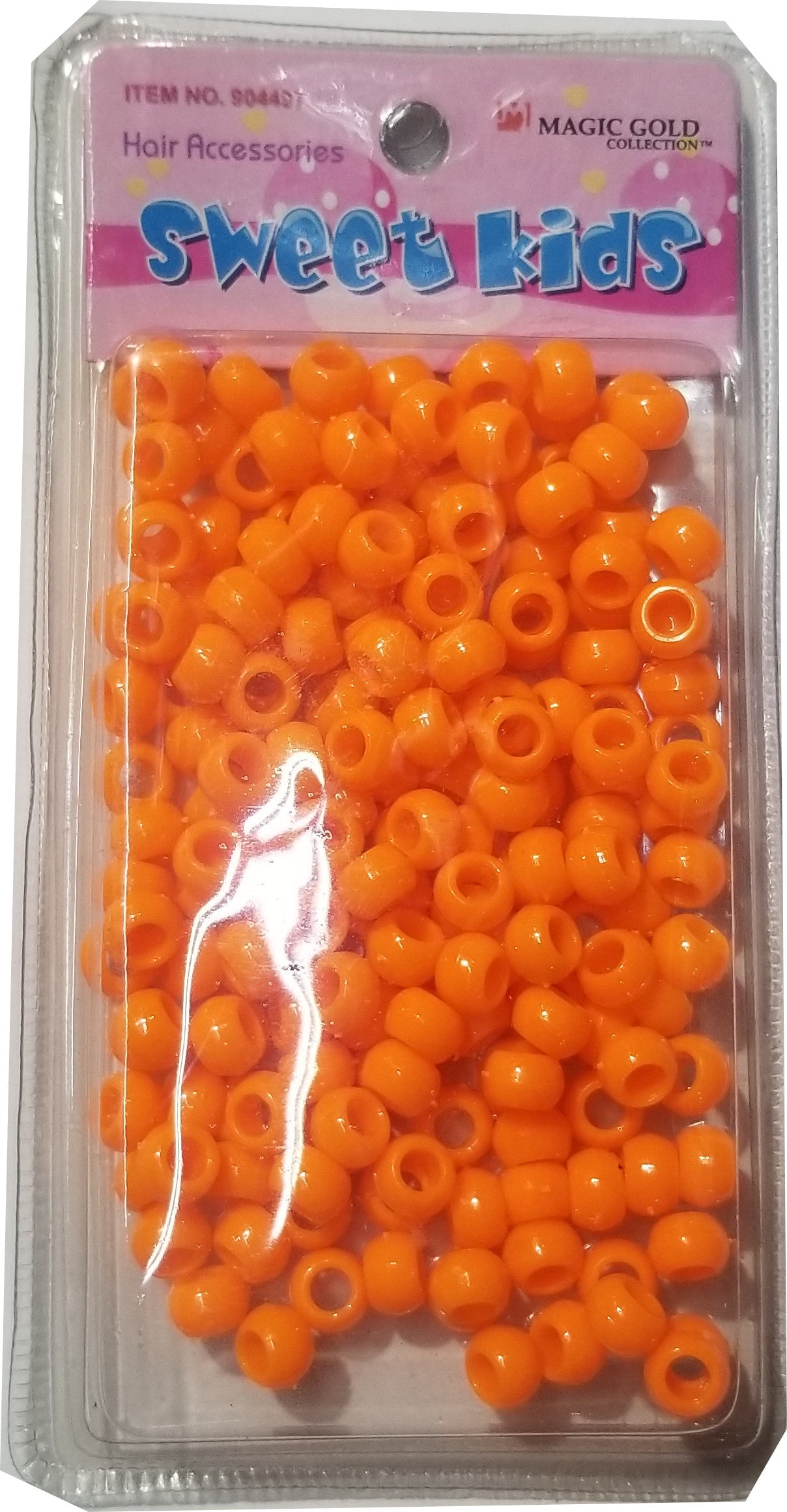 Sweet Kids Hair Beads - Orange #1622 - Dollar Deals