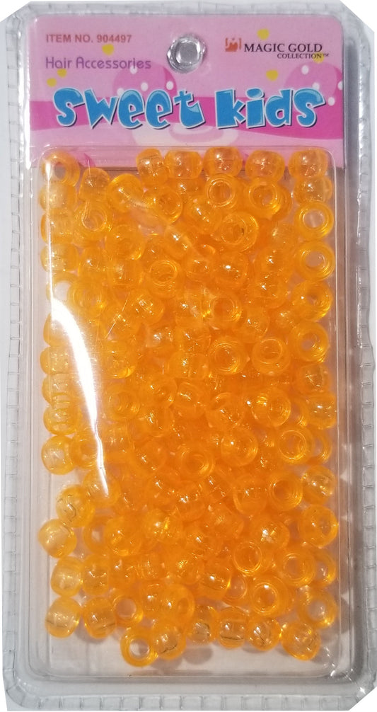 Sweet Kids Hair Beads - Orange Crystal #1977