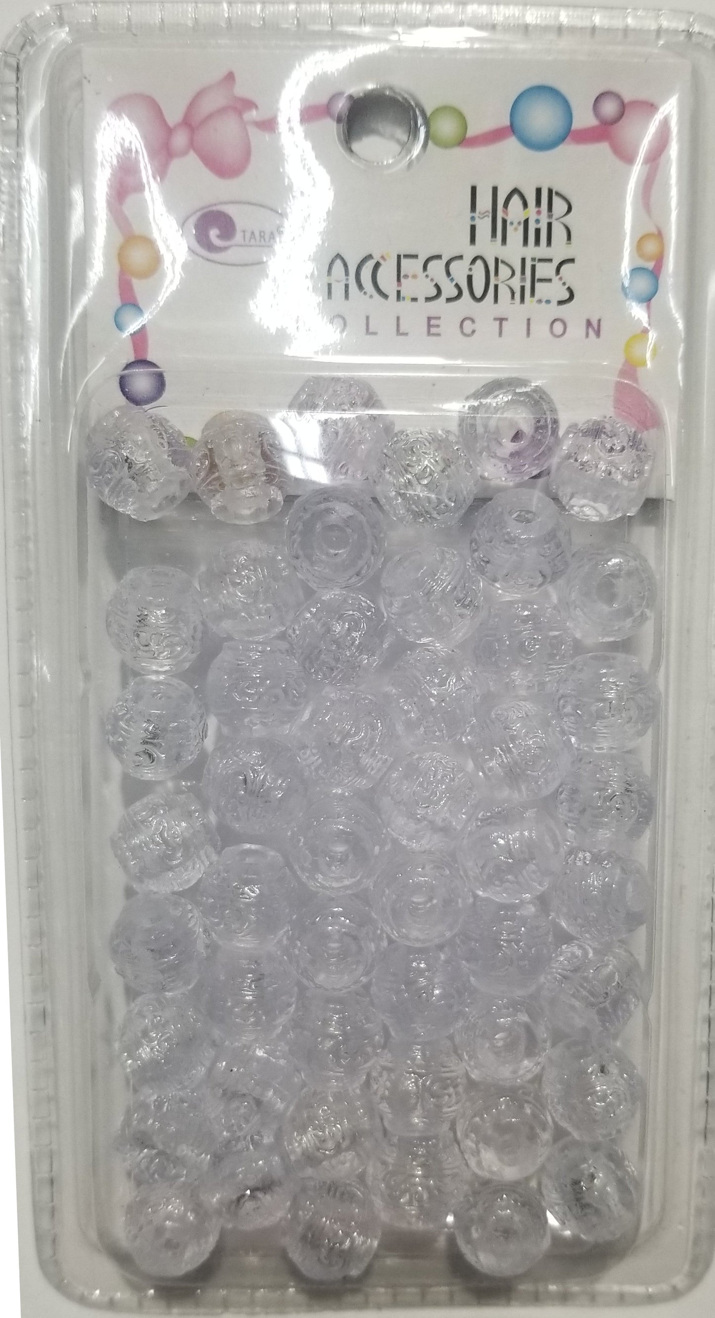 Tara Hair Beads - Frosted Clear #78897