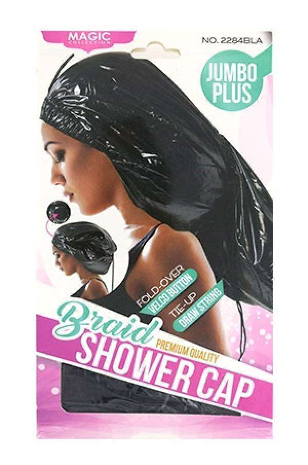 Magic Collection Jumbo Braid Shower Cap #2284BLA - Beautiful Black Hair