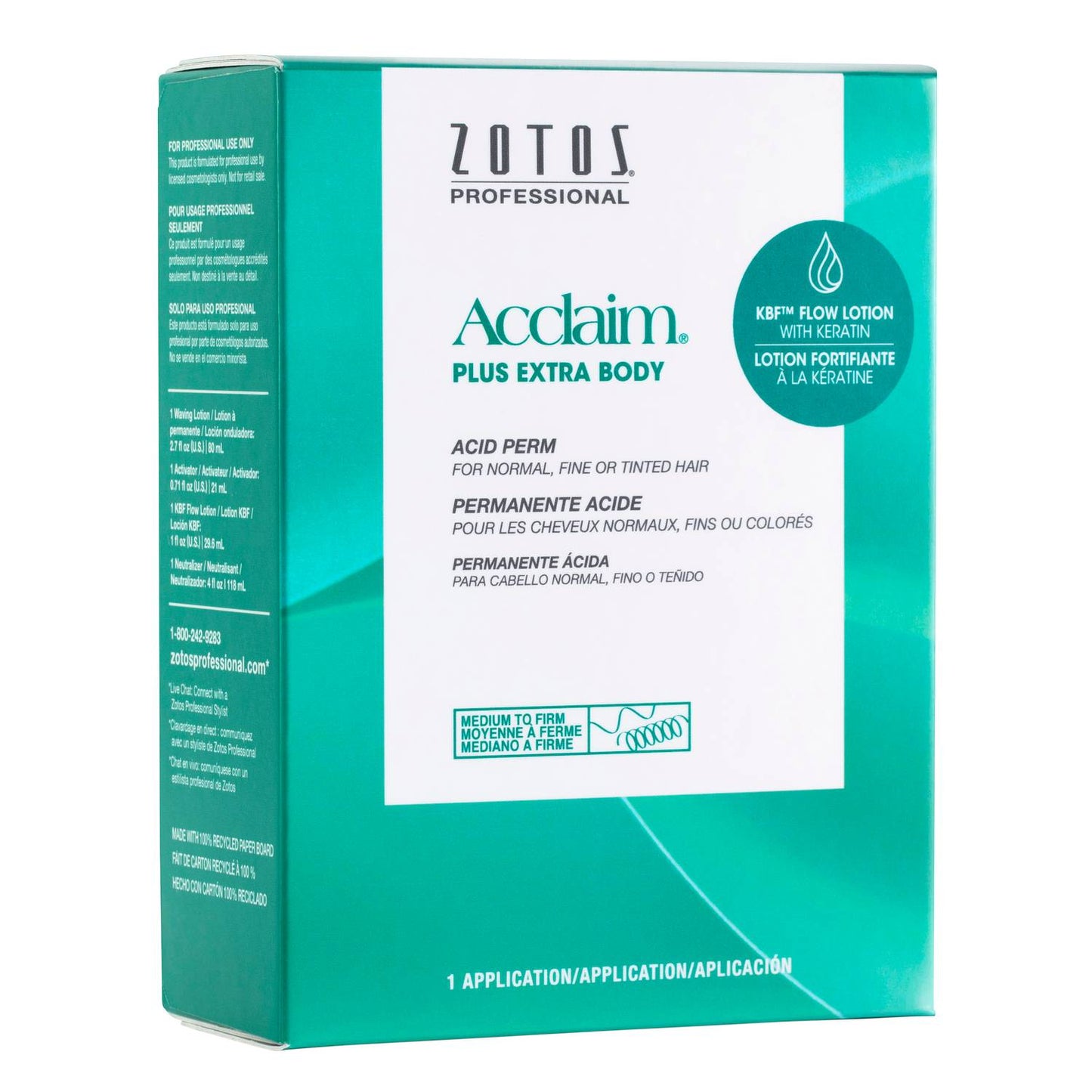 Zotos Acclaim Plus Acid Perm - Extra Body