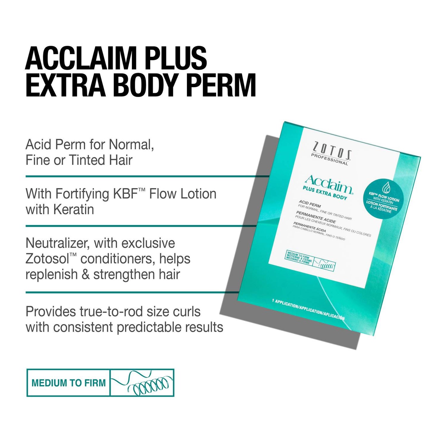 Zotos Acclaim Plus Acid Perm - Extra Body