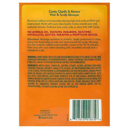 Cantu Natural Hair Clarify & Renew Hair & Scalp Masque - Beautiful Black Hair