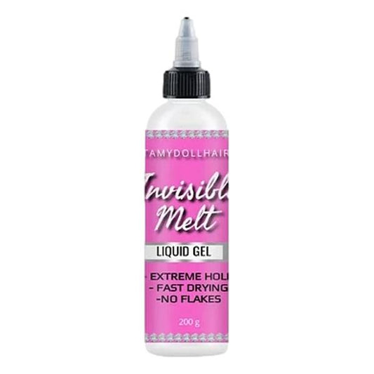 Tamy Doll Hair Invisible Melt Liquid Glue-less Gel - Beautiful Black Hair
