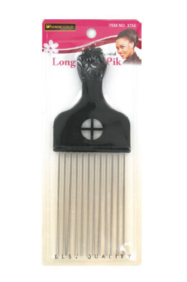 Magic Gold Long Metal Pik #3786 - Beautiful Black Hair