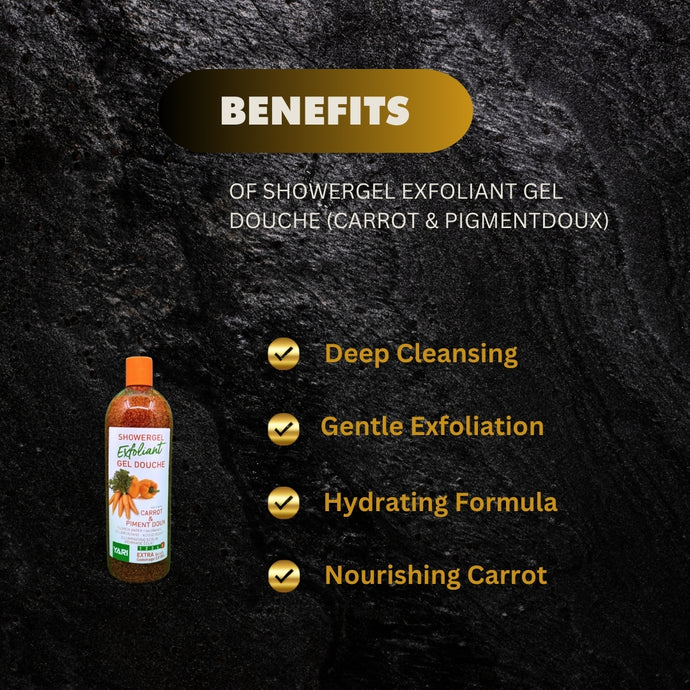 Yari ShowerGel Exfoliant Gel Douche - Carrot & Piment Doux