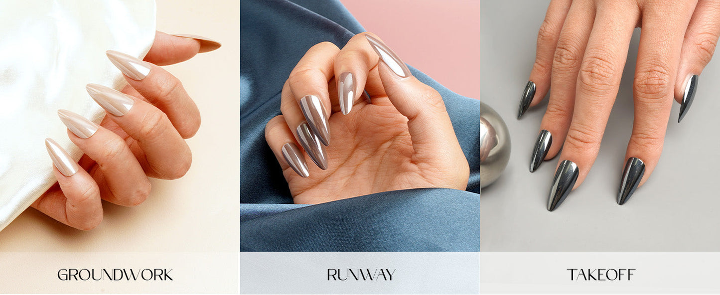 EBIN Press-On Nails Just Landed - Cloud 9 #N3DJ001 Long