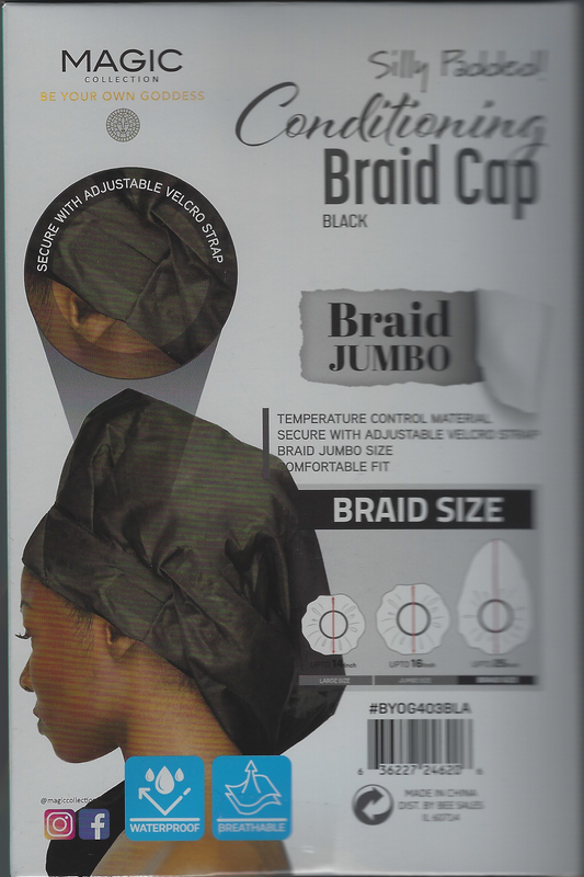 Magic Collection Conditioning Braid Cap #BYOG403BLA Black