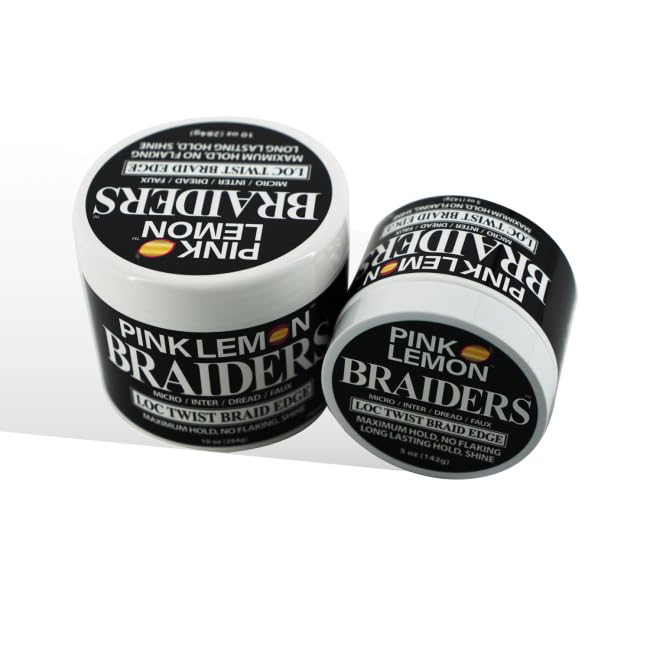 Pink Lemon Braiders Loc Twist Braid Edge Gel