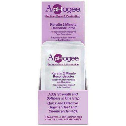 ApHogee Keratin 2 Minute Reconstructor Pack of 12 - Beautiful Black Hair