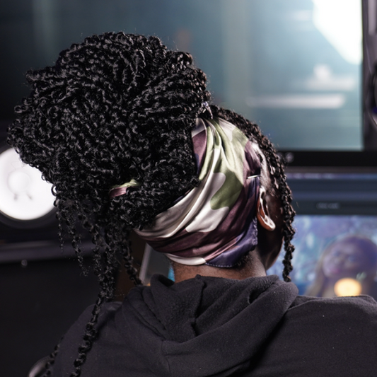 Broadus Collection Headwrap Scarf - Camo