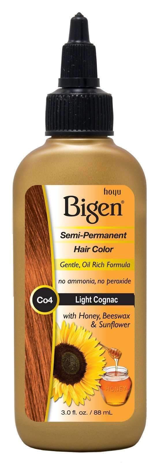 Bigen Semi Permanent Hair Color - CO4 Light Cognac - Beautiful Black Hair
