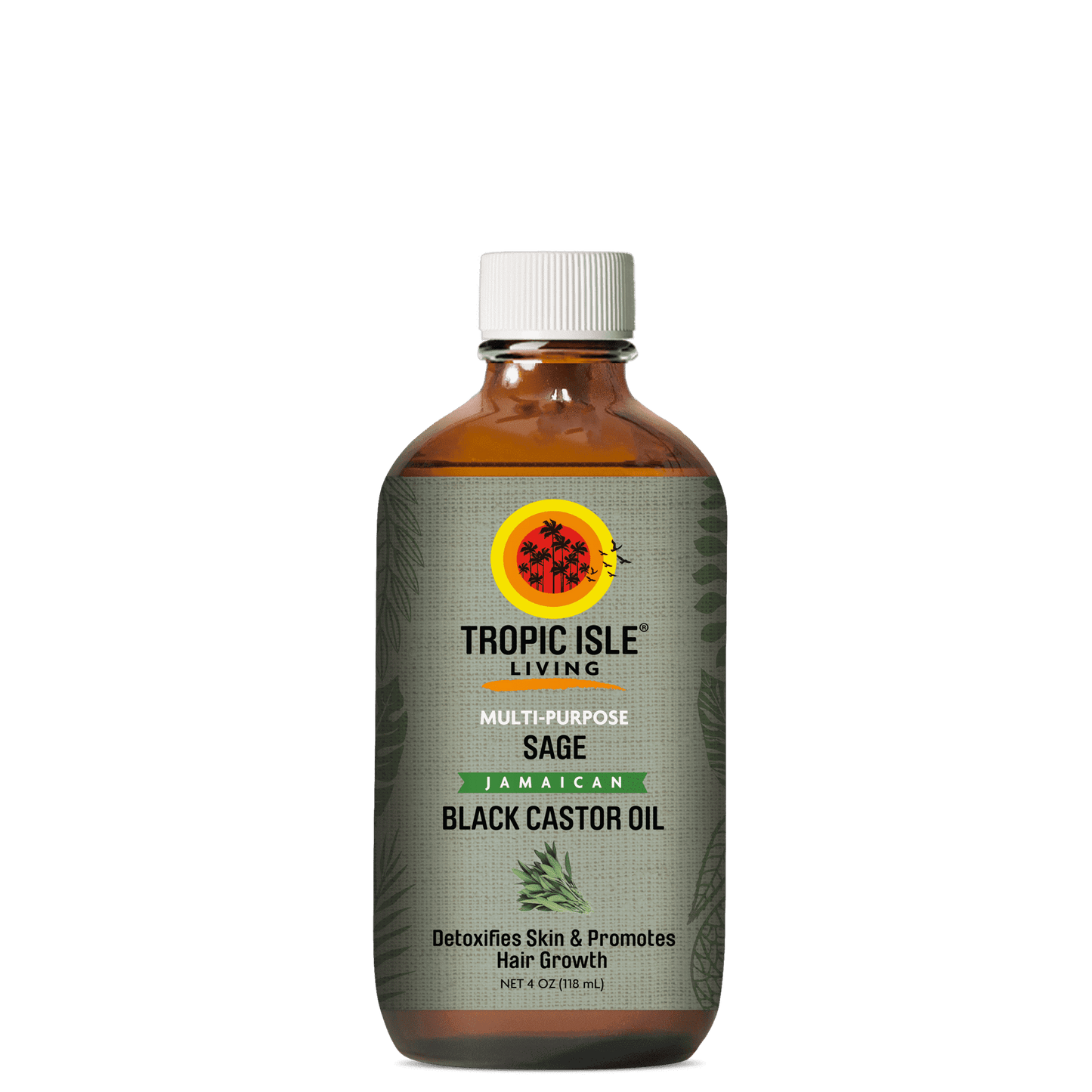 Tropic Isle Living Jamaican Black Castor Oil - Sage - Beautiful Black Hair