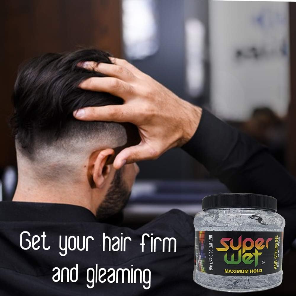 Super Wet Maximum Hold Hair Styling Gel - Clear