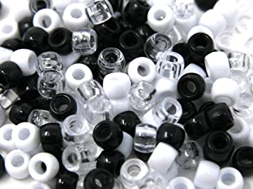 Sweet Kids Beads - Black, White & Clear Mix #1609