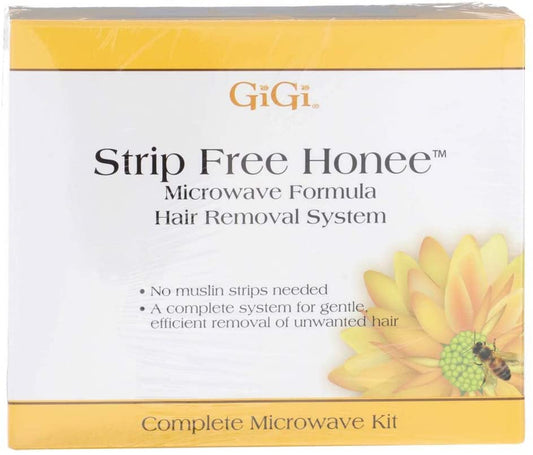 GiGi All Strip Free Honee Microwave Formula Hair Removal Kit - Beautiful Black Hair