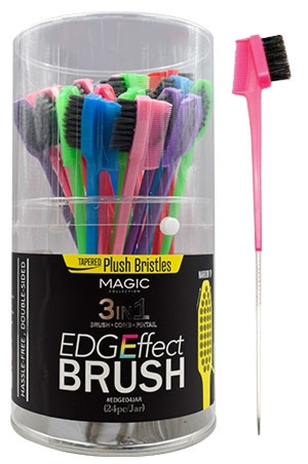 Magic Collection 3-In-1 Edge Brush - Beautiful Black Hair
