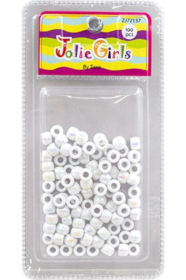 Jolie Girls Hair Beads - White #72137 - Beautiful Black Hair