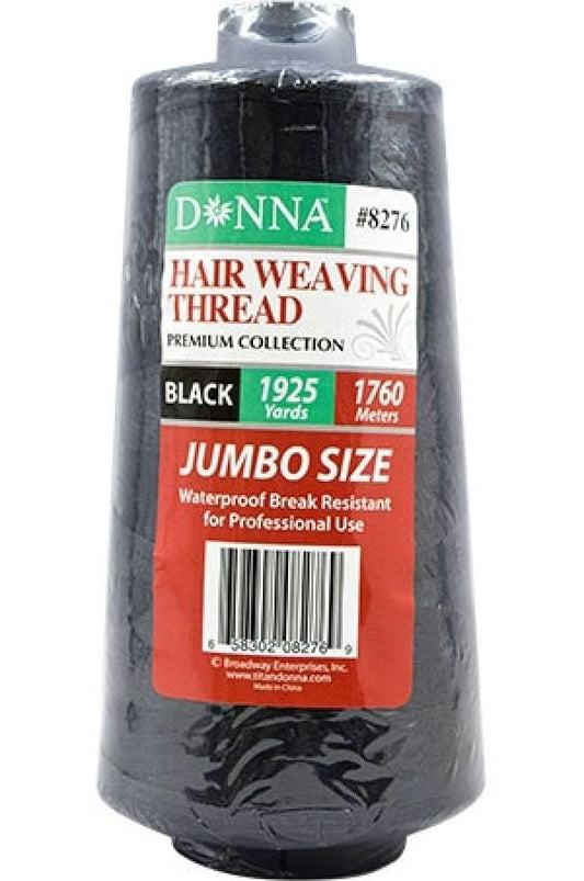 Donna Hair Weaving Thread Jumbo 1760m - Black - Beautiful Black Hair