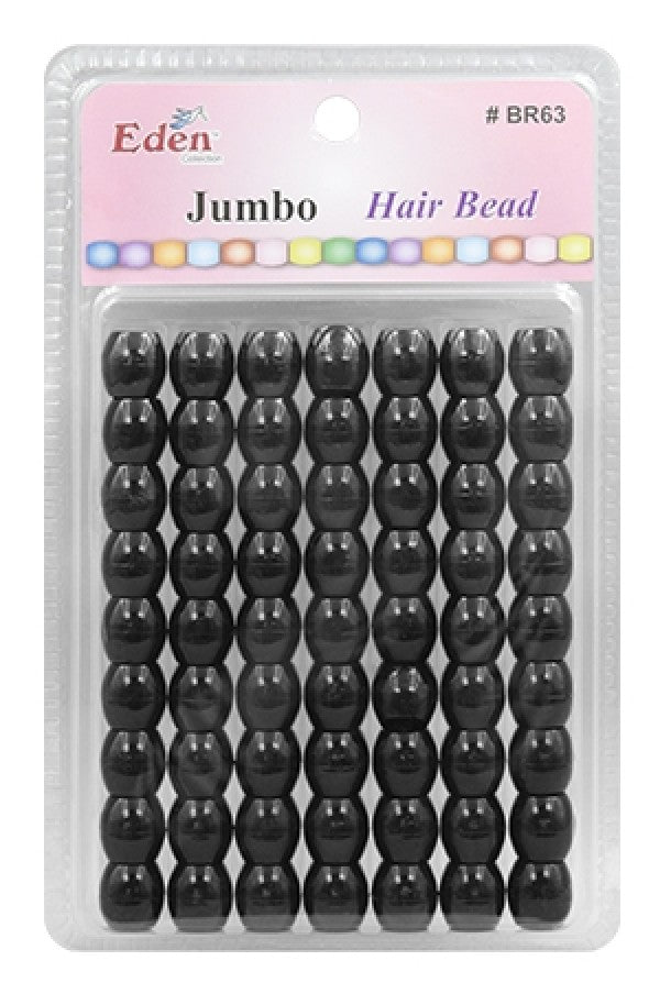 Eden Jumbo Hair Beads - Black #BR63BK