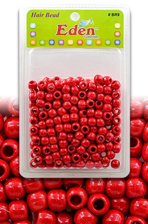 Eden Medium Hair Beads Jumbo Pack - Red #BR9RED - Dollar Deals