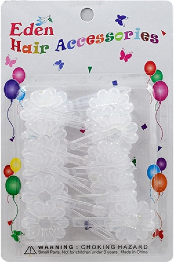 Eden Hair Barrettes - Flowers Clear #FB-C