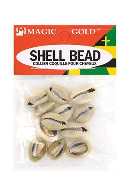 144 Magic Gold Shell Beads - Small Dark Ivory #7000 - Beautiful Black Hair
