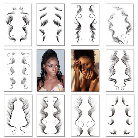 Natural Baby Hair Creator Edge Tattoo - Beautiful Black Hair