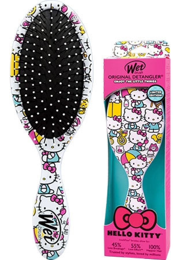 Wet Brush Pro Detangler Hello Kitty Collection - White - Beautiful Black Hair