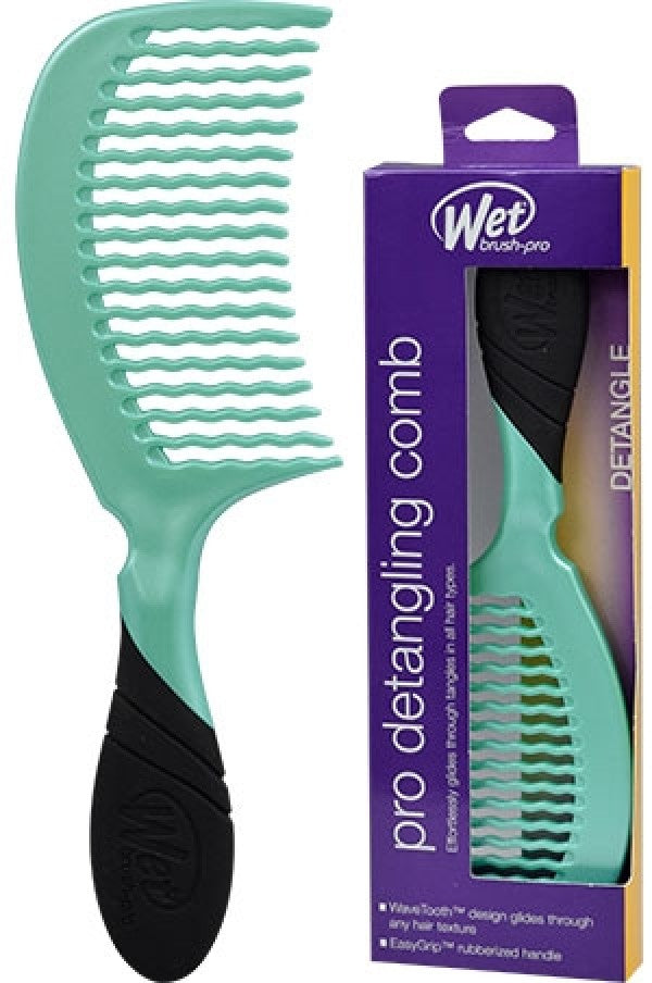 Wet Brush Pro Detangling Comb - Purist Blue - Beautiful Black Hair