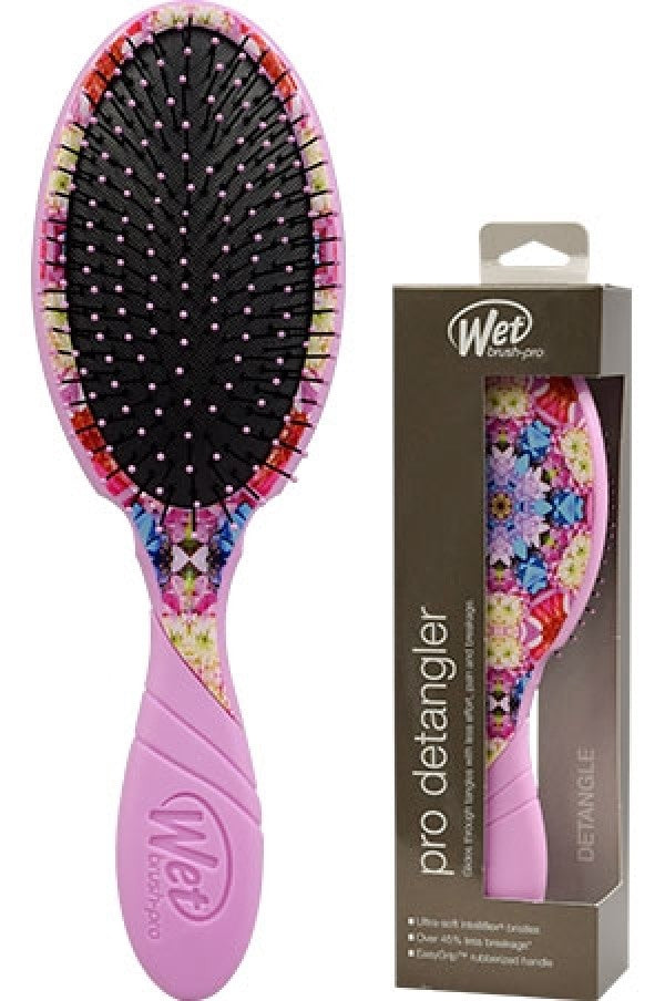 Wet Brush Pro Detangler Kaleidoscope Dreams Collection - Pink Floral - Beautiful Black Hair