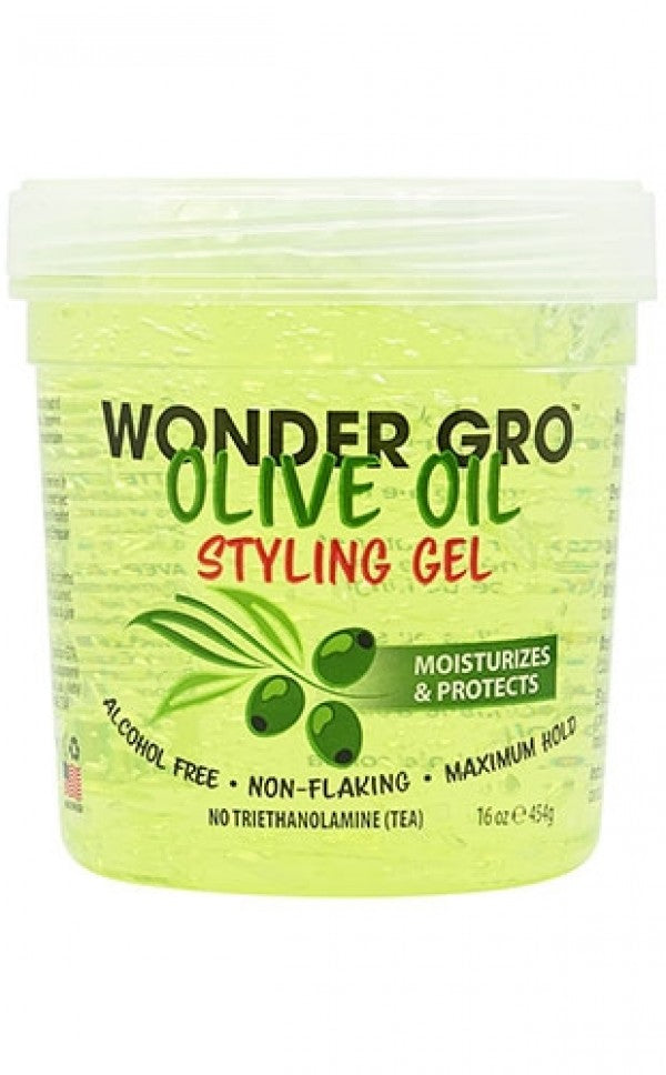 Wonder Gro Olive Oil Styling Gel - Beautiful Black Hair