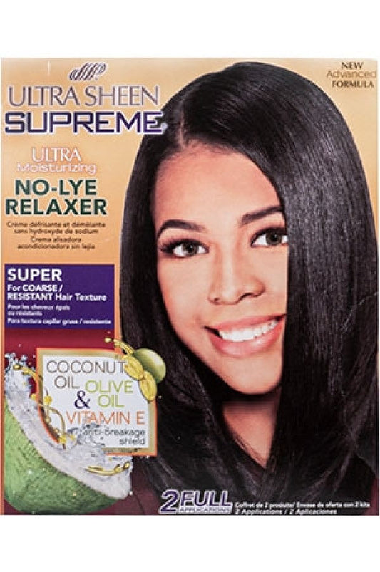 Ultra Sheen No Lye Relaxer Value Kit -Super - Beautiful Black Hair