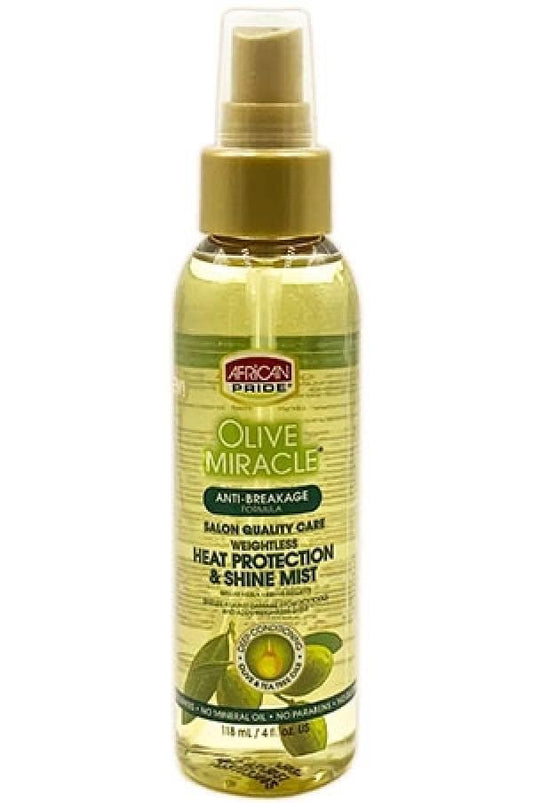 African Pride Olive Miracle Weightless Heat Protection & Shine - Beautiful Black Hair