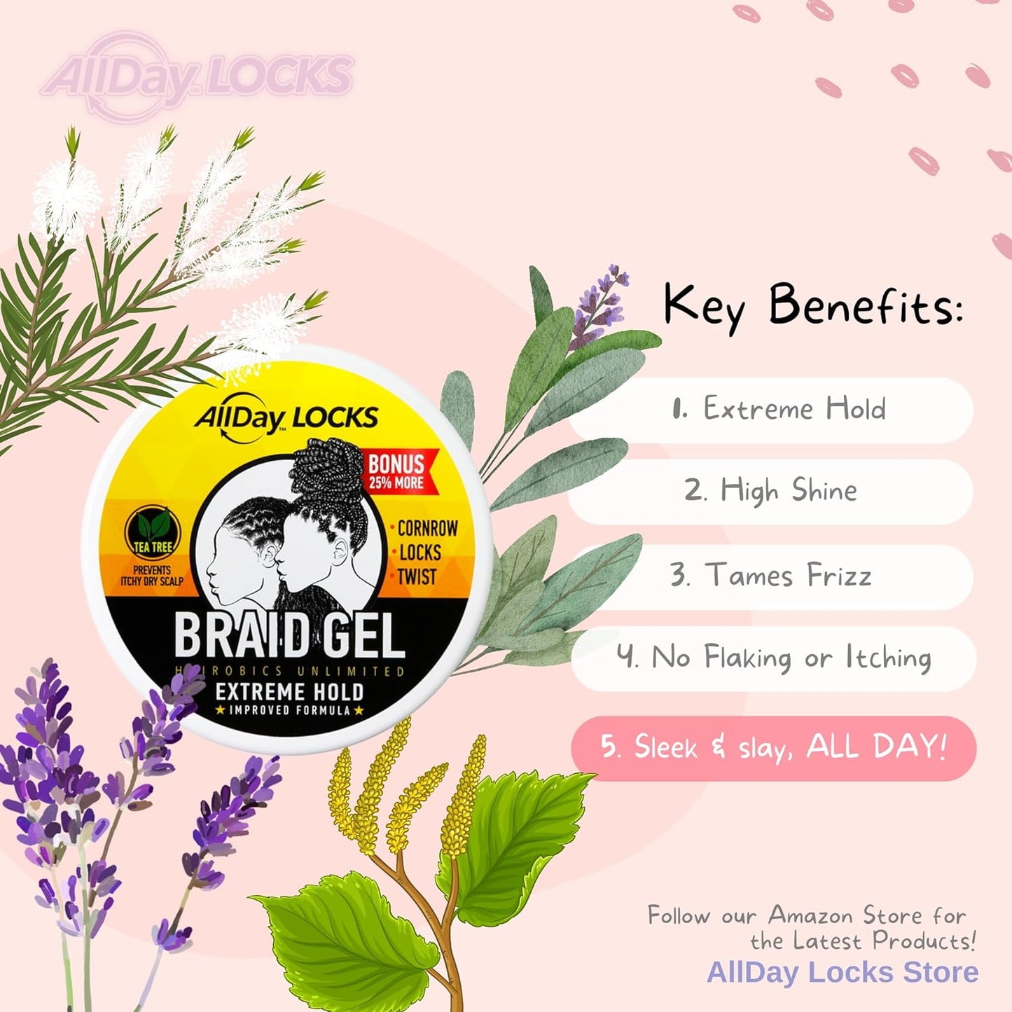 AllDay Locks Lock Braid Gel - Extreme Hold
