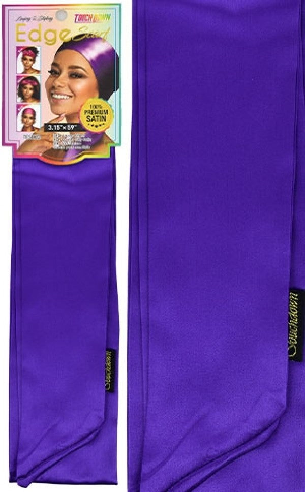 Touch Down Edge Scarf - Plain Purple - Dollar Deals