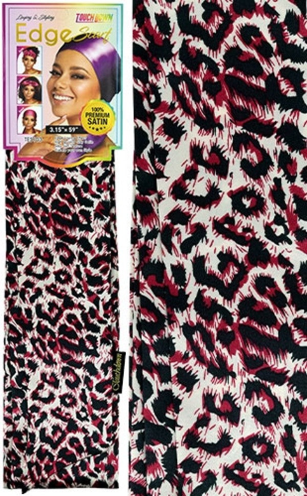 Touch Down Edge Scarf - Leopard Pink