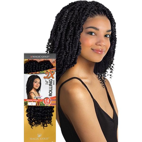 Magic Gold 2X Rolling Braid 14"