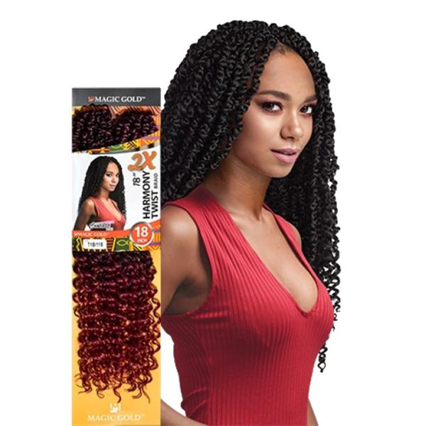 Magic Gold 2X Harmony Twist Braid 18"