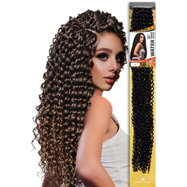 Magic Gold Water Wave Braid 30"