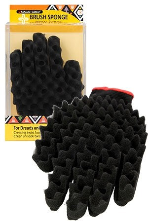 Magic Gold Hair Curling Sponge Brush Glove