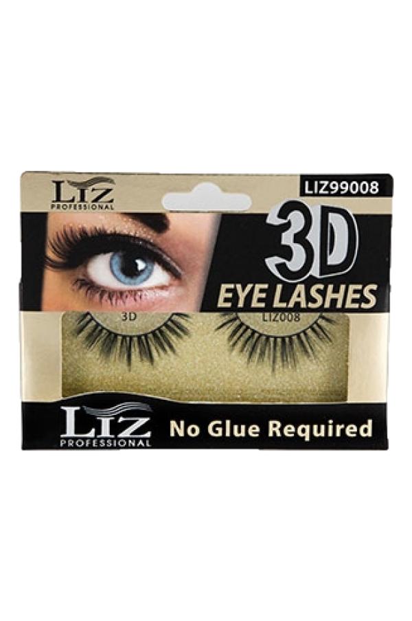 Liz Professional 3D No Glue Required Eye Lashes #008