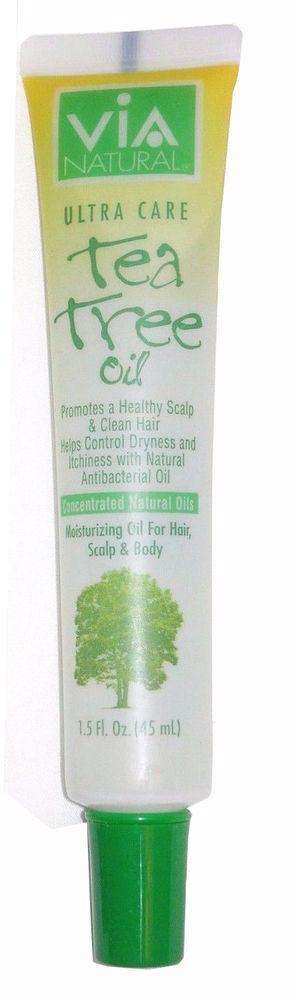 Via Natural Tea Tree Hot Oil Treatment - Beautiful Black Hair