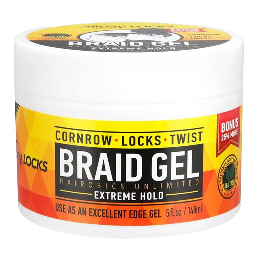 AllDay Lock Braid Gel - Extreme Hold 5oz
