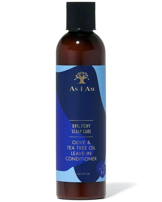 As I Am Dry & Itchy Scalp Care Olive & Tea Tree Oil Leave In Conditioner - Beautiful Black Hair